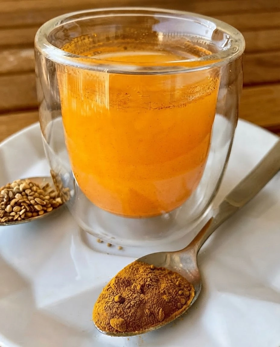 Shot matinal de suco laranja