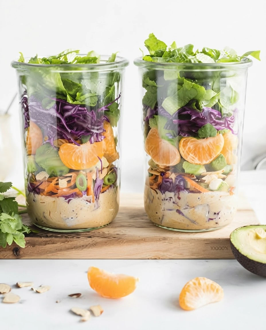 Salada refrescante de grão-de-bico e tangerina