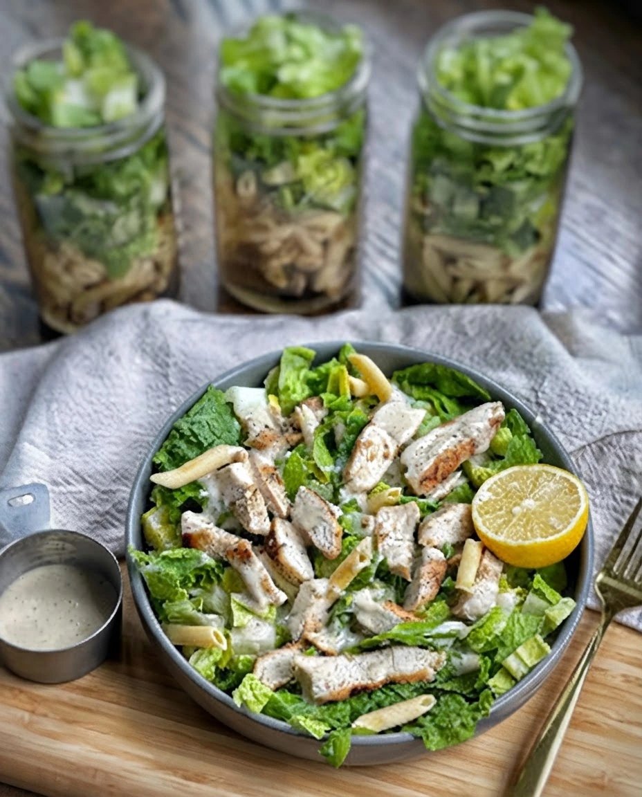 Salada toscana com massa e frango